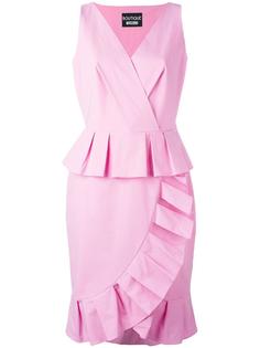 frill hem V-neck dress Boutique Moschino