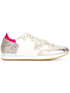 glitter effect lace-up sneakers Philippe Model
