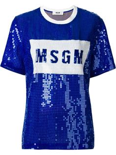 beaded detail T-shirt MSGM