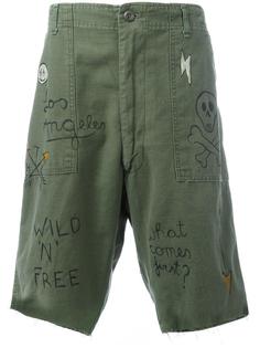 graffiti cargo shorts  Htc Hollywood Trading Company