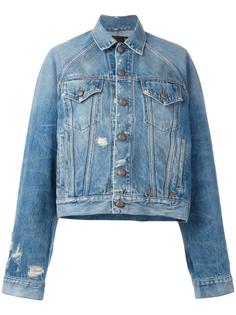 distressed denim jacket R13