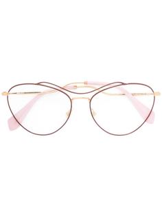 oversized frames Miu Miu Eyewear