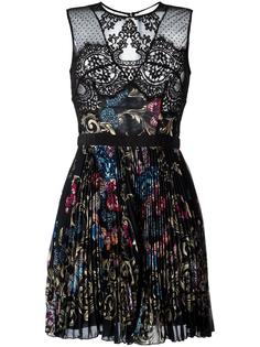 printed pleated dress Zuhair Murad