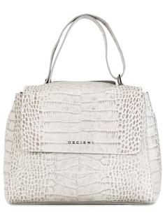 snakeskin effect tote Orciani