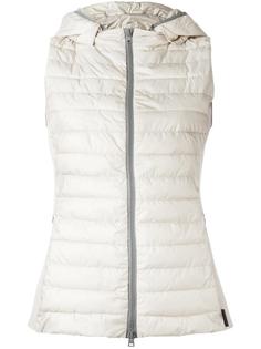 zipped hooded gilet Herno