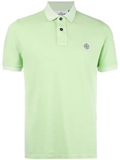 logo patch polo shirt Stone Island