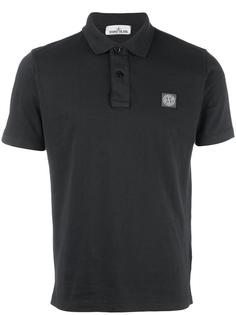 logo patch polo shirt Stone Island