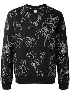 floral embroidery sweatshirt Paul Smith
