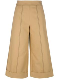 wide leg cropped trousers MSGM