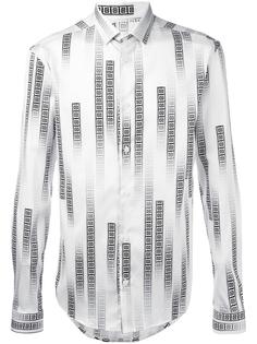 рубашка с геометрическим принтом Versace Collection