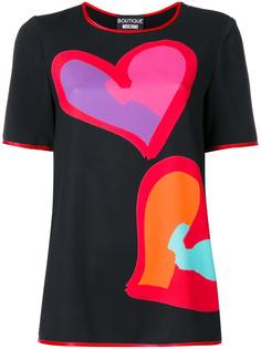 heart print T-shirt Boutique Moschino