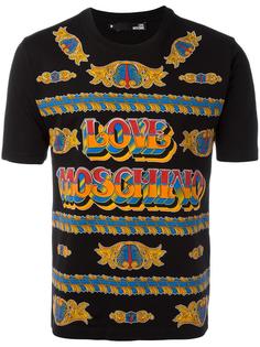 футболка с принтом логотипа Love Moschino