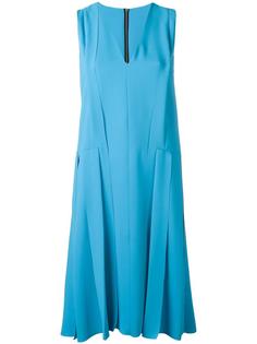 panelled V-neck dress Cédric Charlier