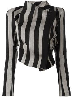 укороченная куртка в полоску Ann Demeulemeester