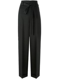 pinstripe paper bag pants Helmut Lang