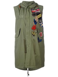 multiple patches hooded jacket Mr &amp; Mrs Italy