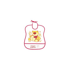Пластмассовый мягкий нагрудник Медвежонок, Canpol Babies