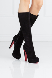 Замшевые сапоги Lady Boot 140 Christian Louboutin