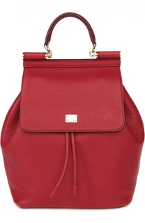 Кожаный рюкзак с клапаном Sicily Backpack Dolce &amp; Gabbana
