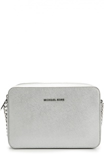 Сумка Jet Set Large из металлизированной кожи MICHAEL Michael Kors