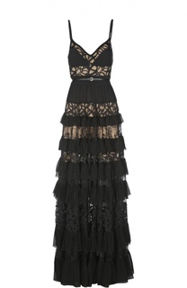 Платье с поясом Elie Saab