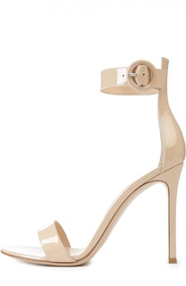 Лаковые босоножки Portofino на шпильке Gianvito Rossi