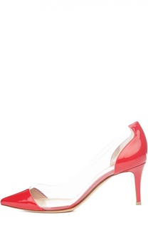 Лаковые туфли Plexi на шпильке Gianvito Rossi