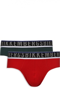 Комплект из двух хлопковых брифов с широкой резинкой Dirk Bikkembergs