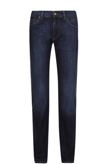 Джинсы прямого кроя с контрастной прострочкой Dolce & Gabbana