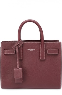 Сумка Sac De Jour Nano с контрастной прострочкой Saint Laurent