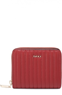 Портмоне из стеганой кожи на молнии DKNY