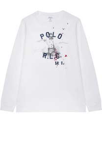 Футболка джерси с принтом Polo Ralph Lauren
