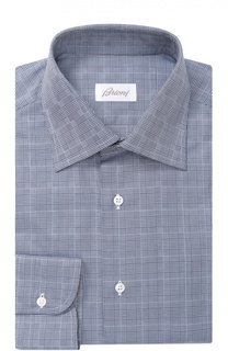 Хлопковая сорочка с воротником кент Brioni
