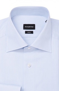 Хлопковая сорочка с воротником кент Ermenegildo Zegna
