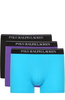 Комплект из трех хлопковых боксеров с широкой резинкой Ralph Lauren