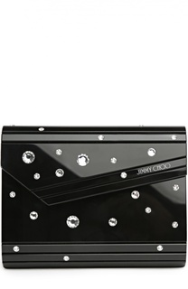 Клатч Candy со стразами и цепочкой Jimmy Choo