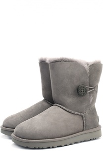 Замшевые сапоги с пуговицей UGG Australia