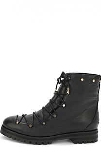Кожаные сапоги Drake с заклепками Jimmy Choo