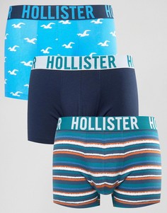 Набор из 3 боксеров-брифов с принтом Hollister - Мульти