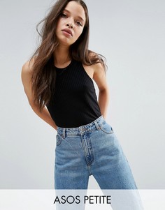 Майка в рубчик ASOS PETITE The Fancy - Черный