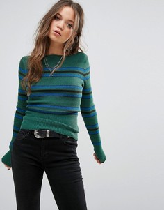 Укороченный джемпер Free People Fern - Зеленый