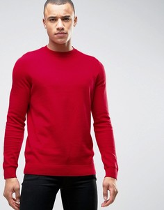 Красный джемпер с горловиной в мелкий рубчик New Look - Красный