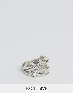 Кольцо с драконьим когтем Reclaimed Vintage - Серебряный