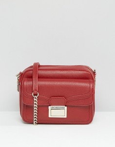 Маленькая сумка через плечо Love Moschino - Красный