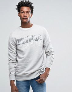 Hilfiger Denim Crew Neck Sweatshirt With Logo - Серый