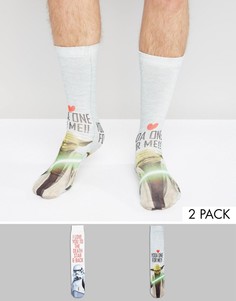 Набор из 2 пар носков с принтом ASOS Valentines - Мульти