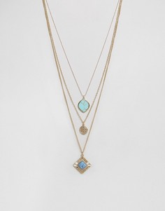Ярусное ожерелье Ashiana - Золотой