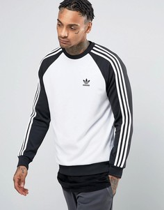 adidas Originals Superstar Crew Neck Sweatshirt In White BK5822 - Черный