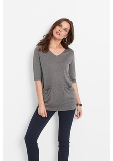 Удлиненный пуловер