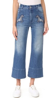 Укороченные расклешенные джинсы из денима Stella Mc Cartney
